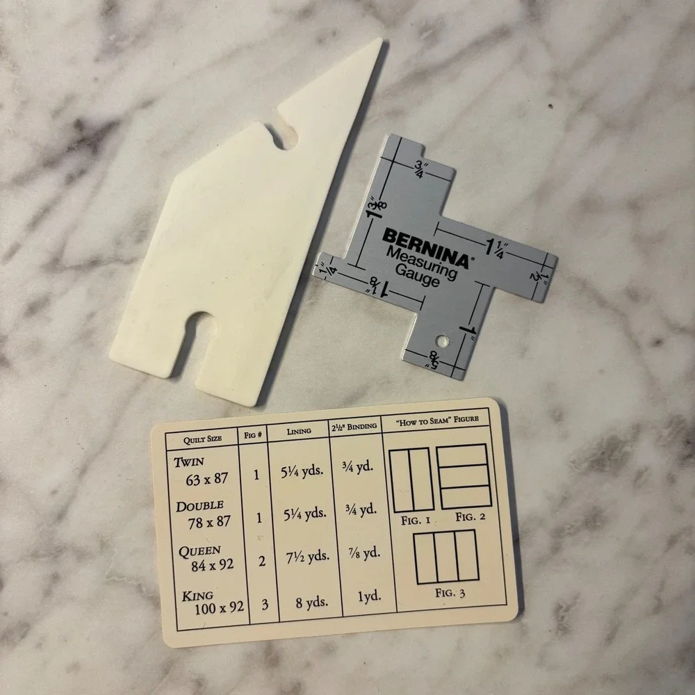 Bernina Measuring Gauge Oxmoor House Point Turner Quilters Yardage Card Lot